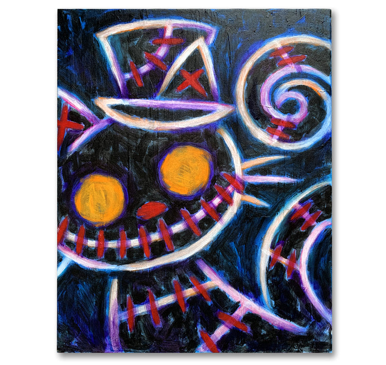 Akumu Ink art, goth art, skull art, 