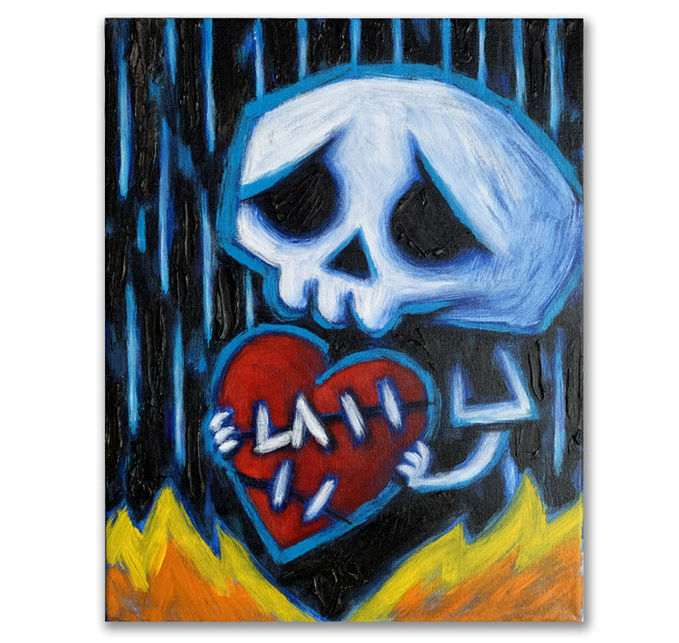 Akumu Ink art, goth art, skull art, 