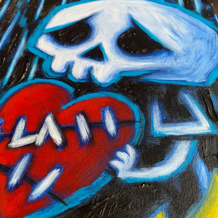 Akumu Ink art, goth art, skull art, 