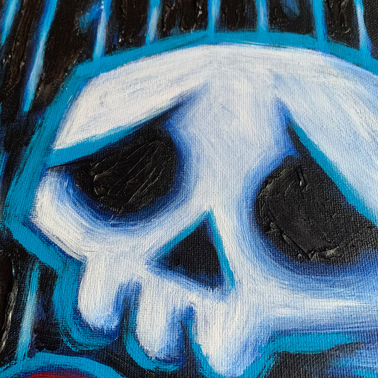 Akumu Ink art, goth art, skull art, 