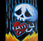 Akumu Ink art, goth art, skull art, 
