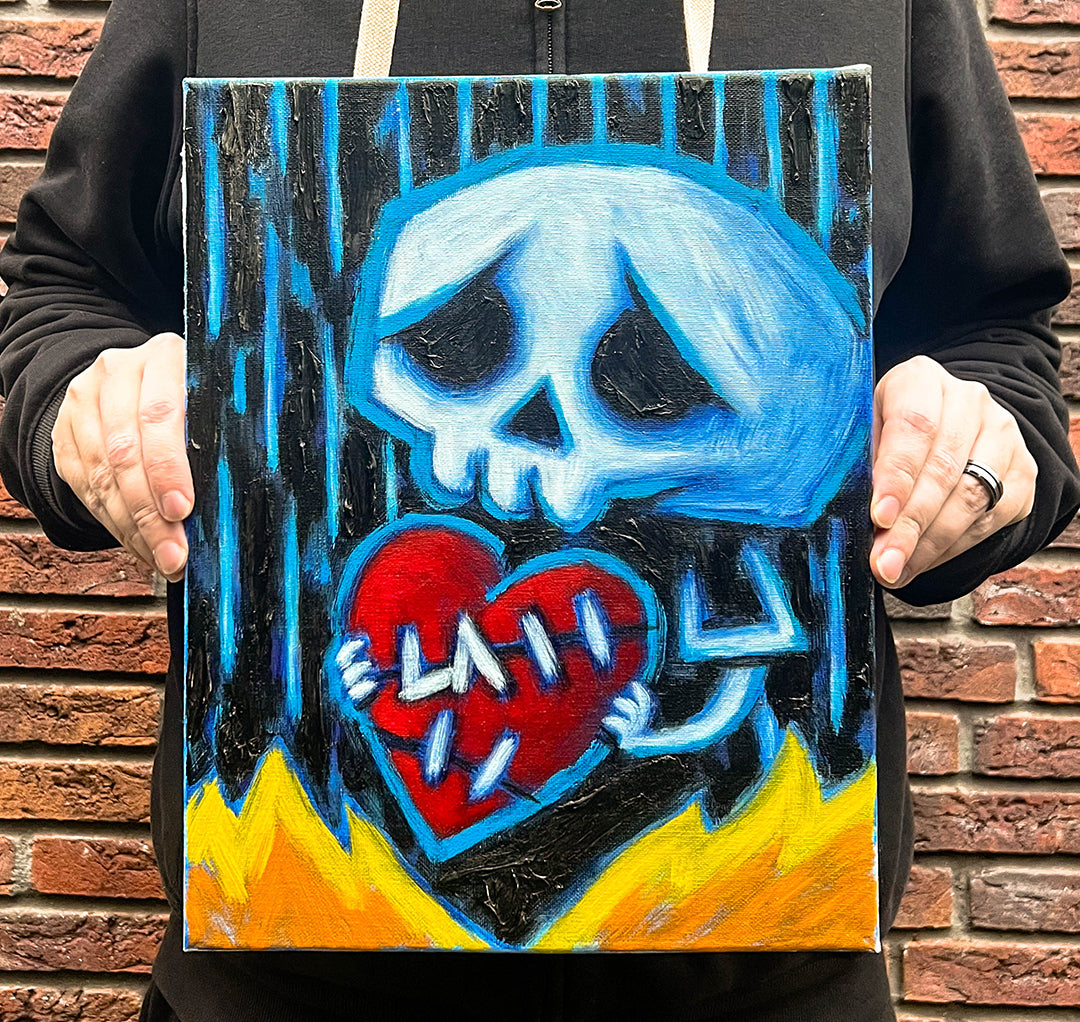 Akumu Ink art, goth art, skull art, 