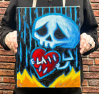 Akumu Ink art, goth art, skull art, 