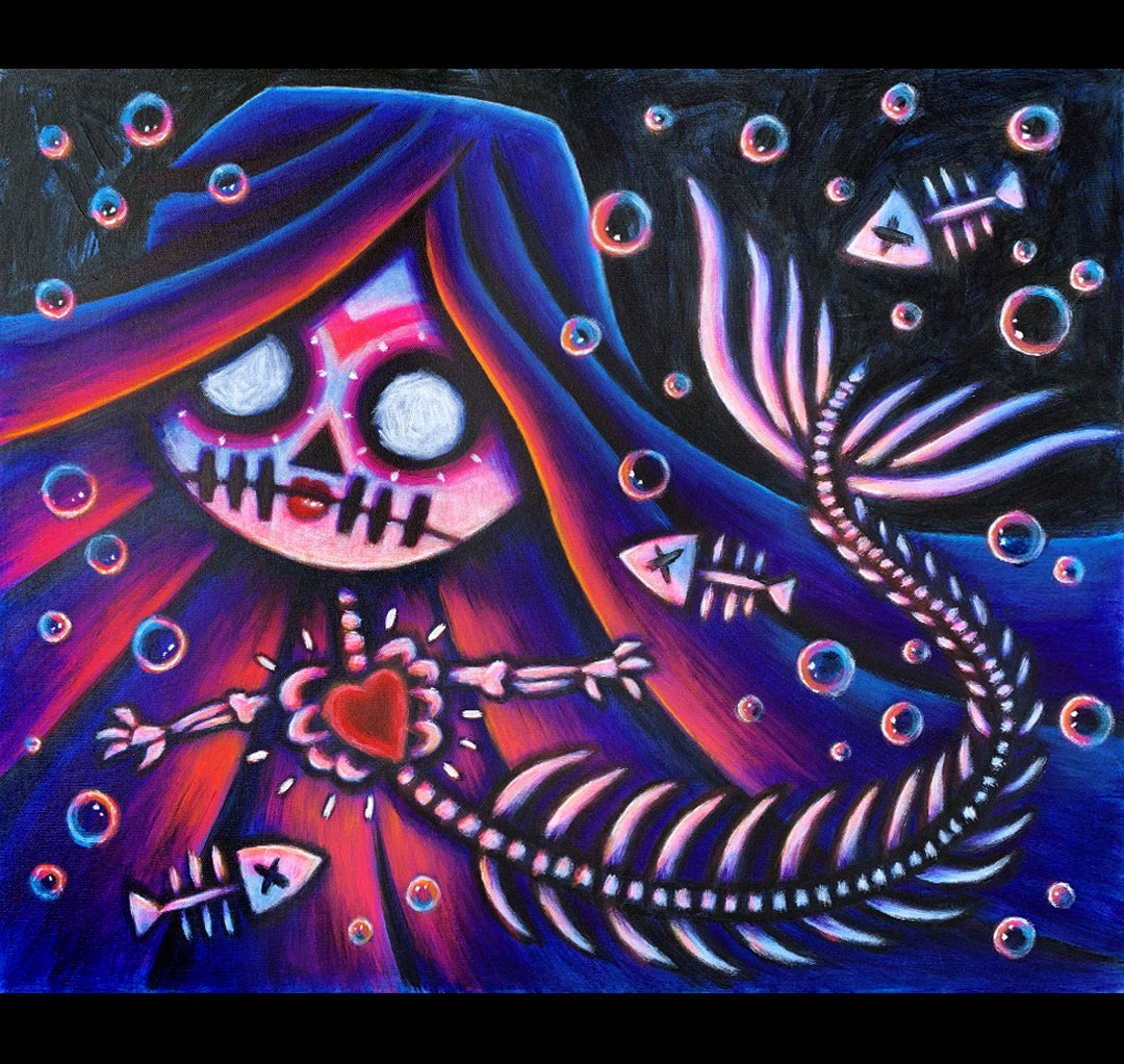 La Sirena 50x60cm Painted Canvas