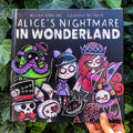 Alice's Nightmare in Wonderland Storybook – gothic book by Akumu Ink, alt fashion art from Akumu Ink Clothing