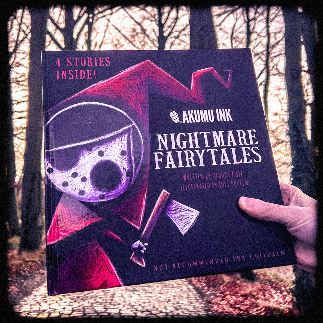 nightmare fairytale book, aldora kwee writer, joey poulin artist, joey poulin illustrator, akumu ink book