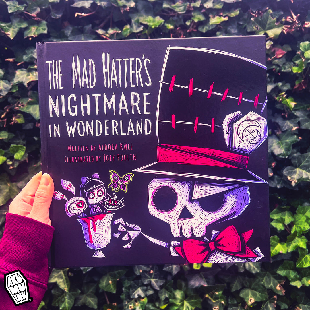 akumu ink book, aldora kwee book, mad hatter's nightmare in wonderland book, joey poulin artist, joey poulin art, joey poulin book,