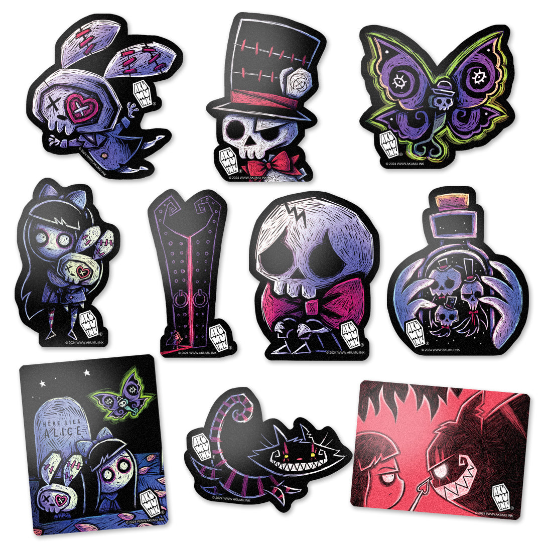 Akumu Ink Accessories, goth Accessories, skull Accessories, 