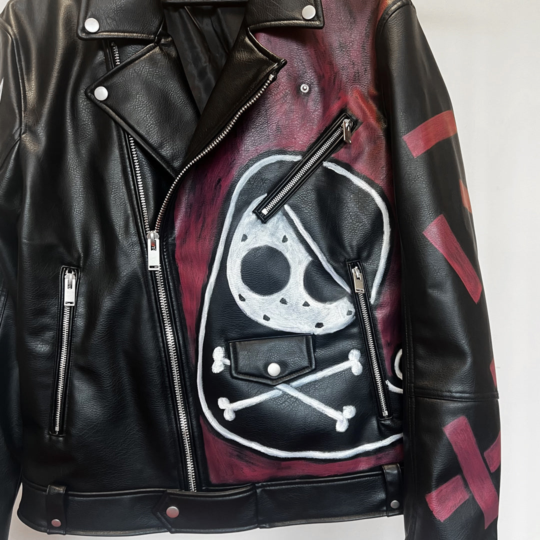 Tokyo Wrath Hand-Painted Jacket – gothic  by Akumu Ink Clothing, alt fashion art from Akumu Ink Clothing