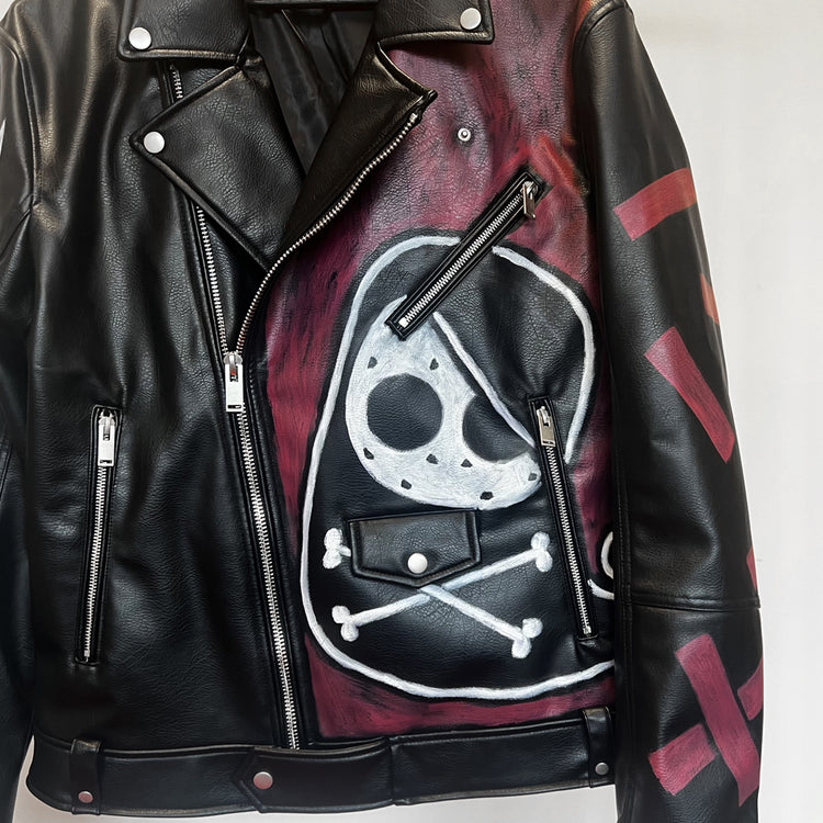 Tokyo Wrath Hand-Painted Jacket – gothic  by Akumu Ink Clothing, alt fashion art from Akumu Ink Clothing