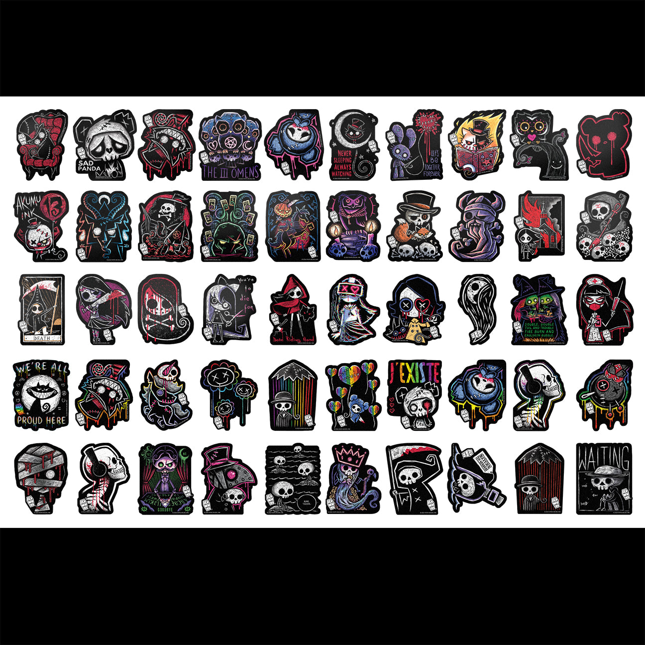 Akumu Ink Accessories, goth Accessories, skull Accessories, 