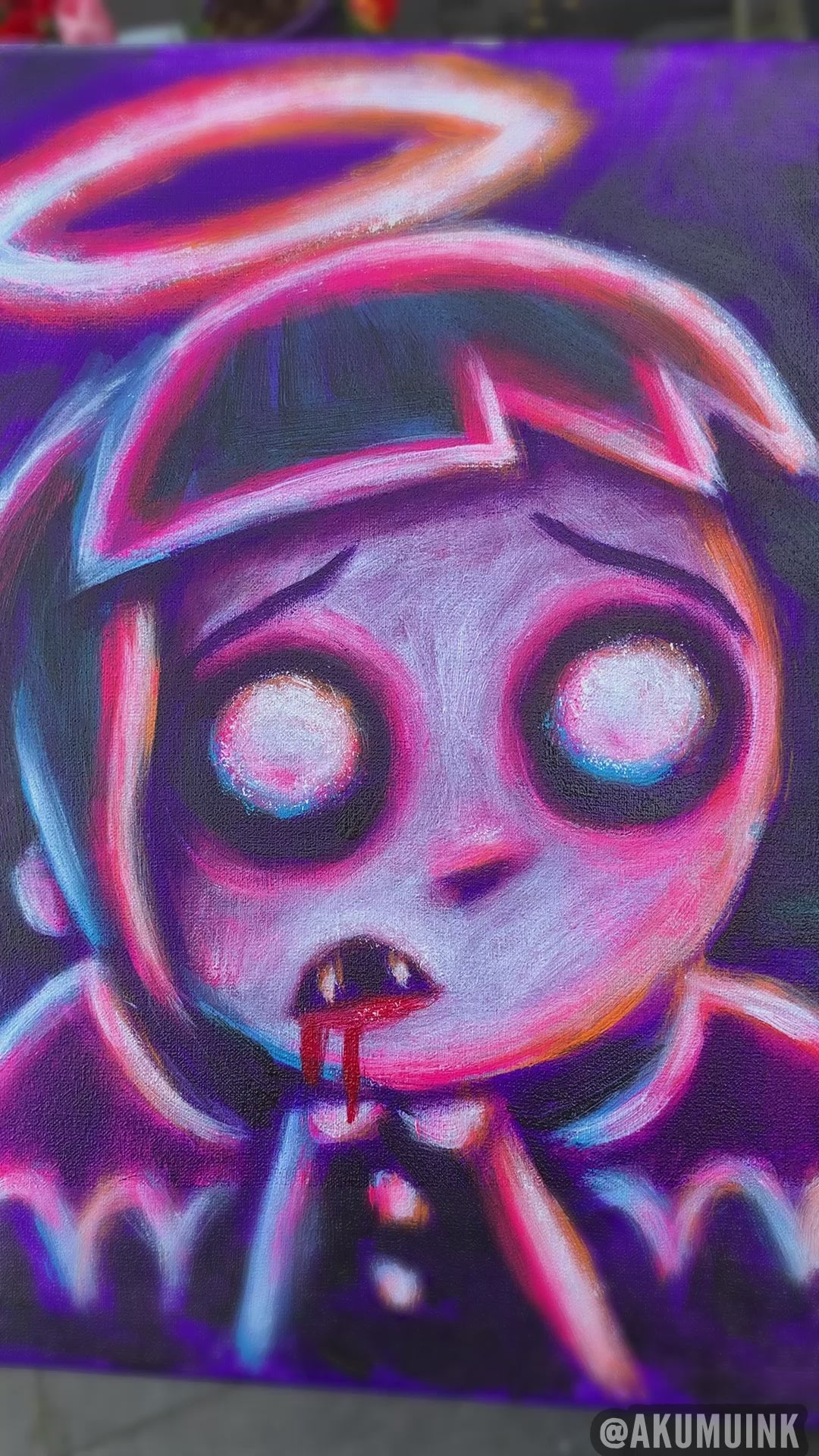 It Wasn't Me 30x40cm Painted Canvas