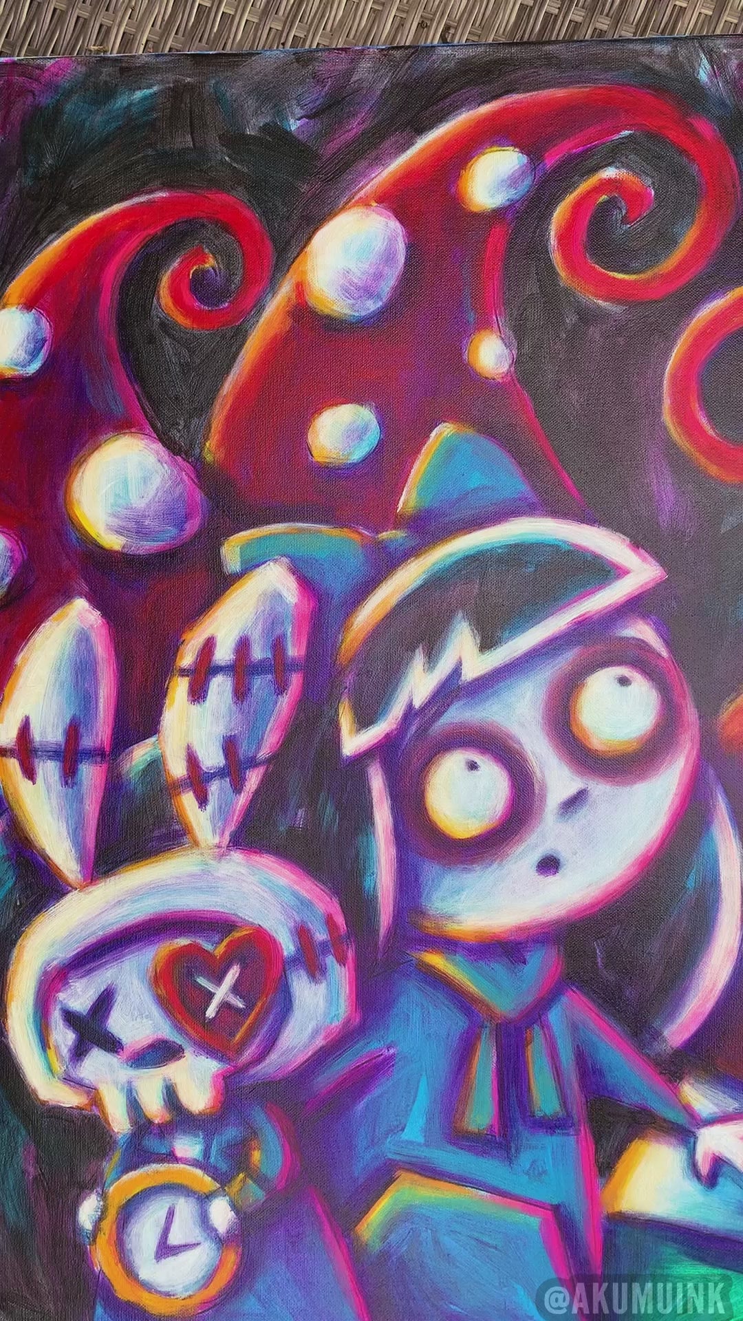 Lost in Wonderland 60x70cm Painted Canvas