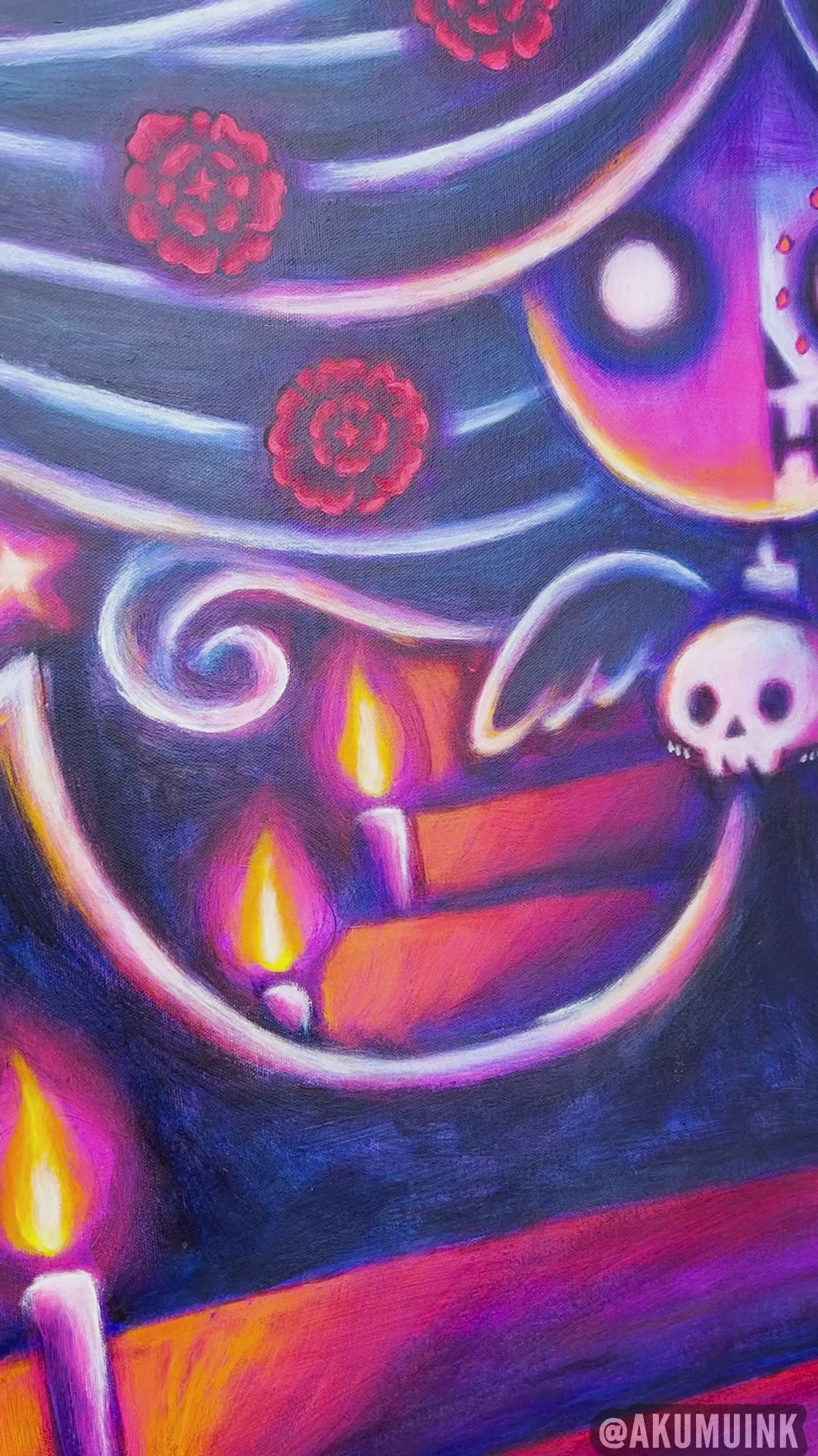 Angel of Death 70x100cm Painted Canvas