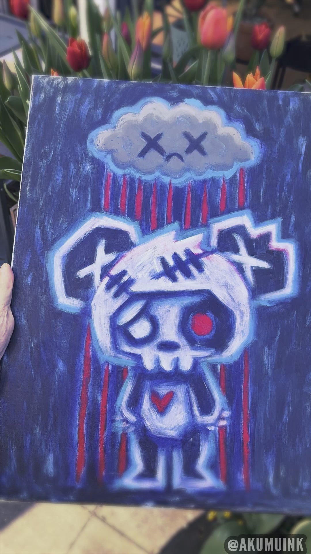 Bad Day 40x50cm Painted Canvas