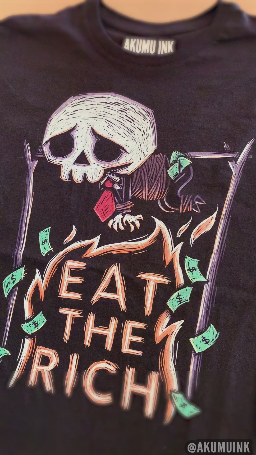 Eat the Rich Oversized Unisex Tshirt