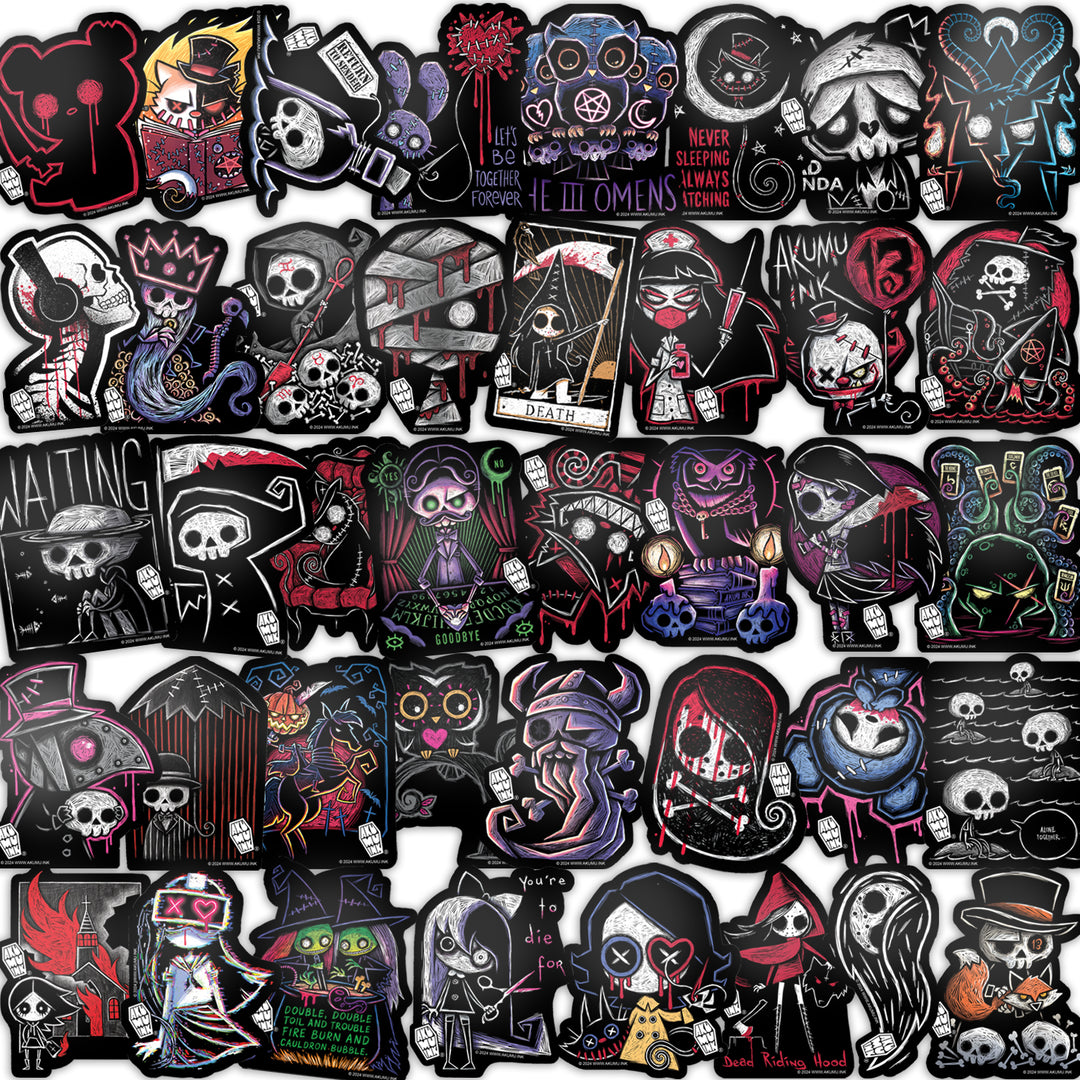 Akumu Ink Accessories, goth Accessories, skull Accessories, 