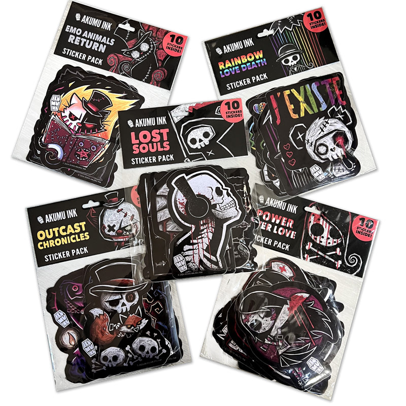 Akumu Ink Accessories, goth Accessories, skull Accessories, 