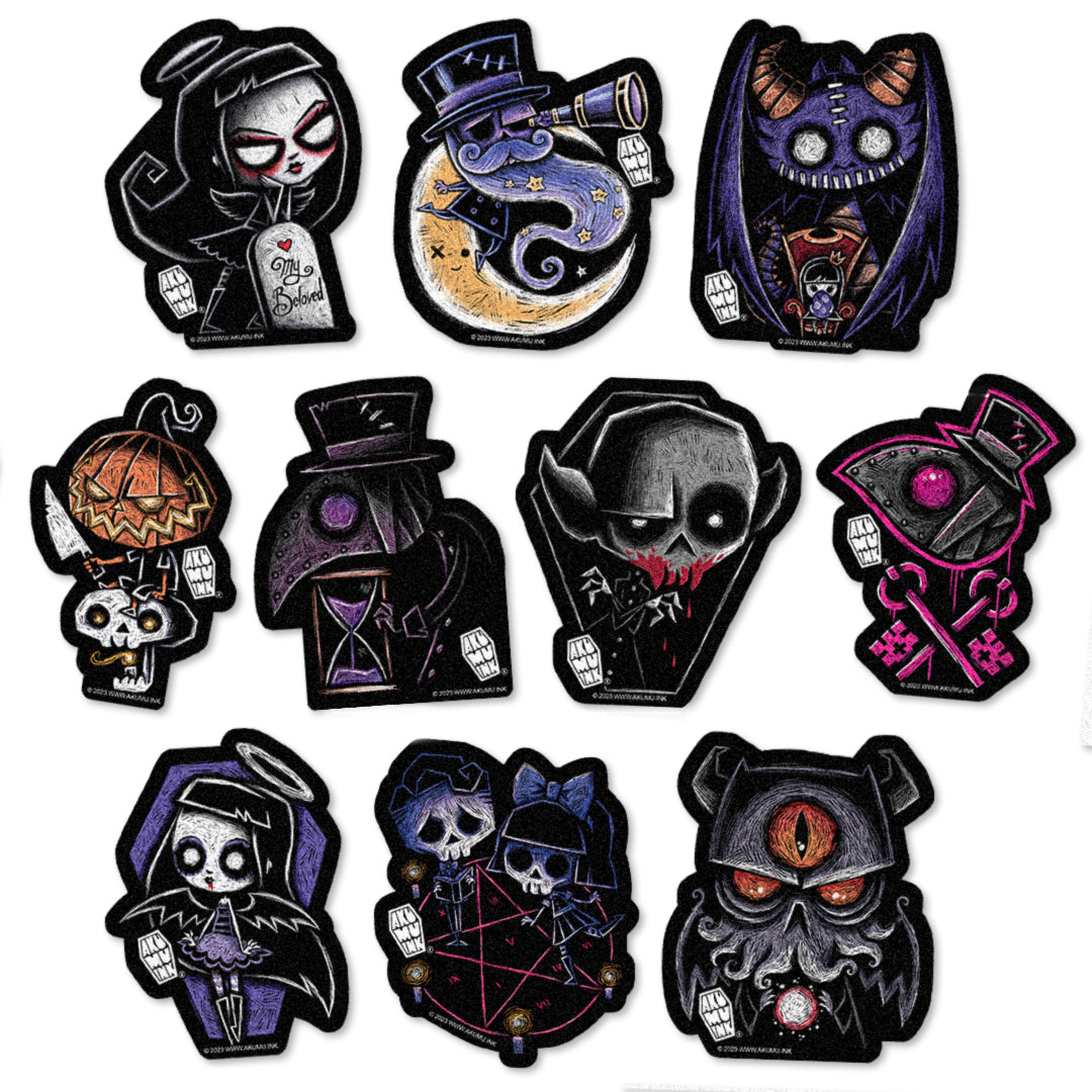 Akumu Ink Accessories, goth Accessories, skull Accessories, 