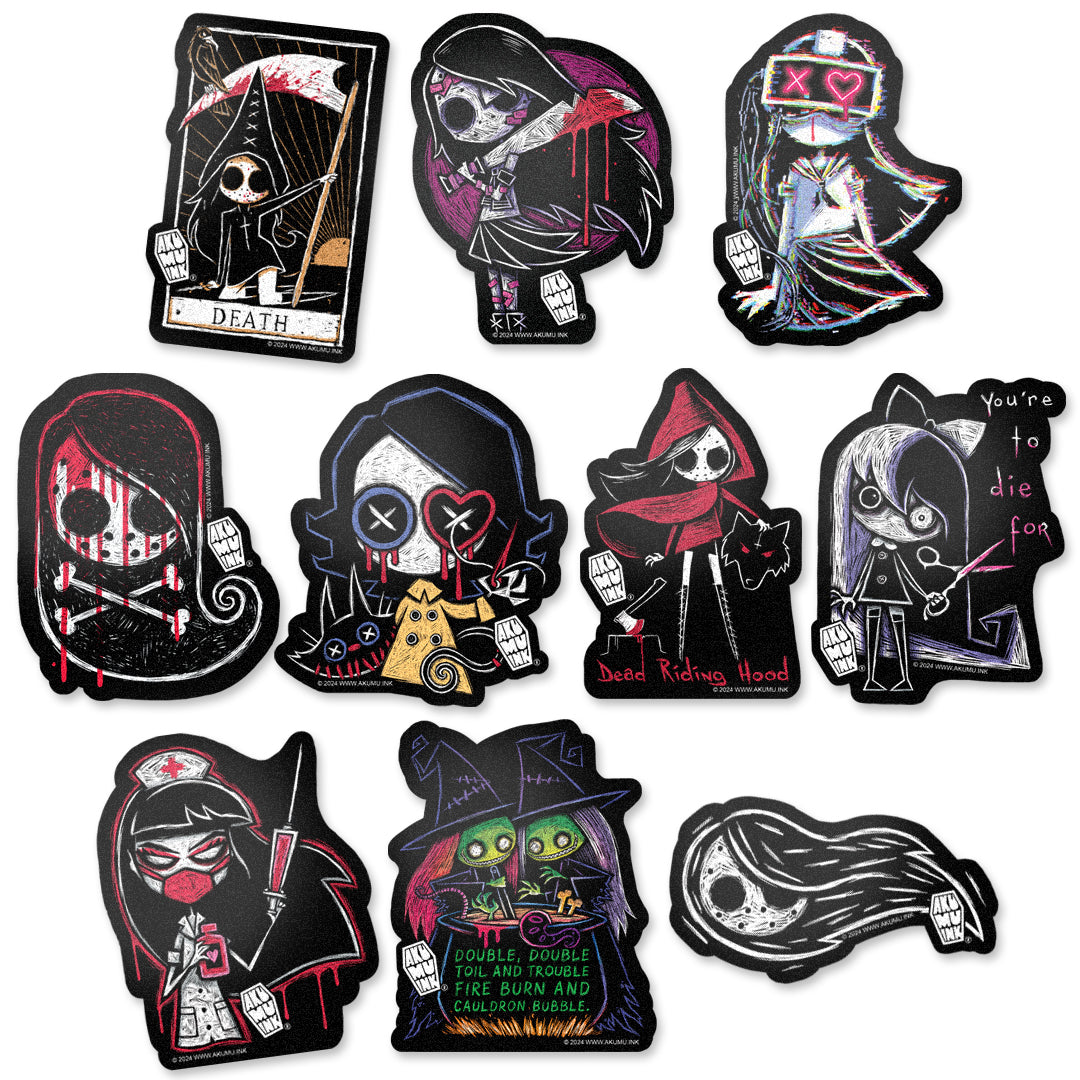 Akumu Ink Accessories, goth Accessories, skull Accessories, 
