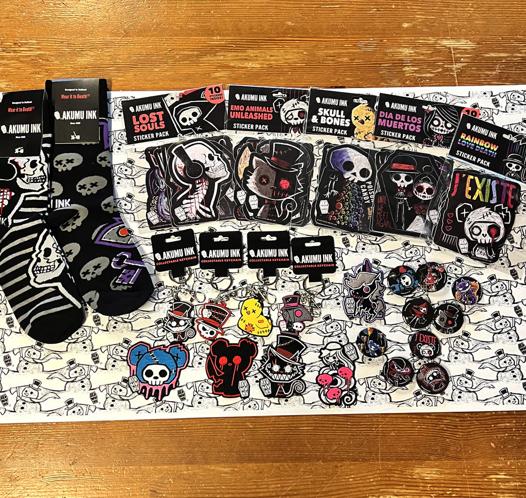 Akumu Ink Clothing , goth , skull , 