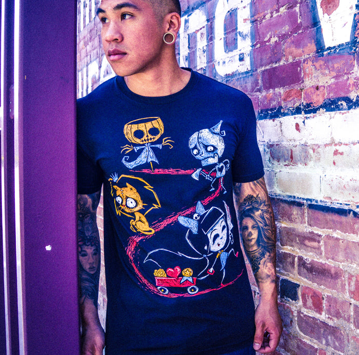 Akumu Ink goth Men Shirts, skull Men Shirts, 