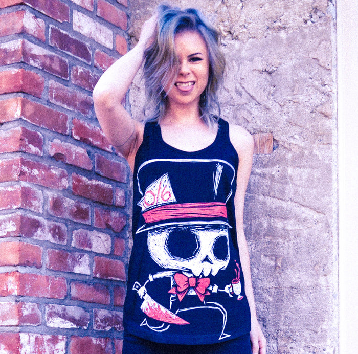 Akumu Ink goth Women Shirts, skull Women Shirts, 