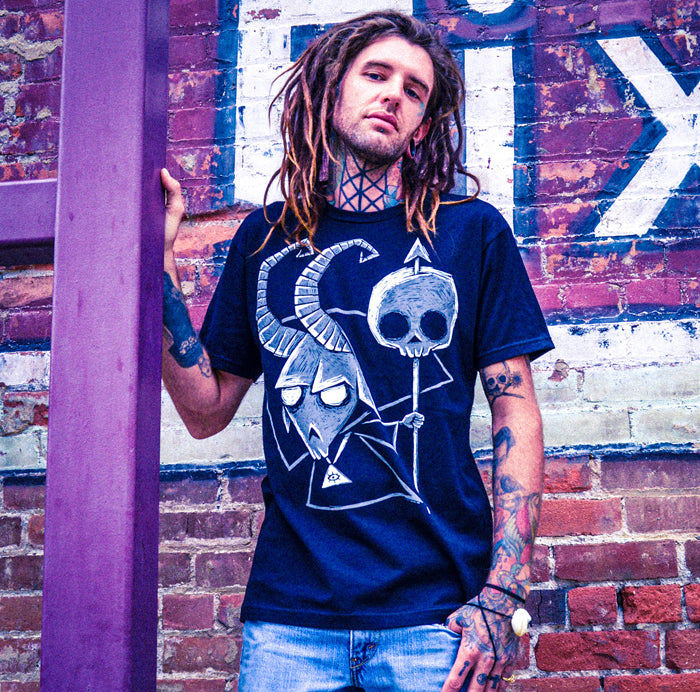 Akumu Ink Baphomet Men Tshirt, Men Shirts, Akumu ink, goth, emo