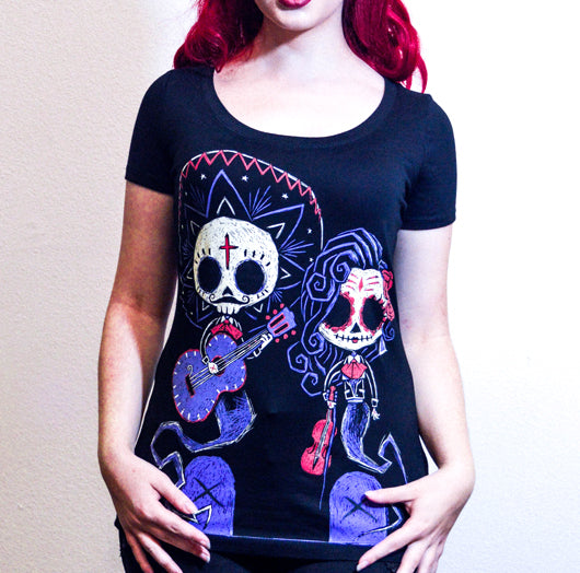Akumu Ink goth Women Shirts, skull Women Shirts, 