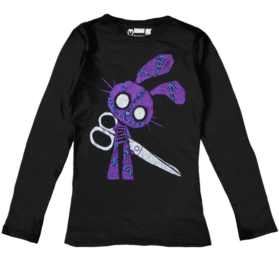 Let's Play Women Long Sleeve Tshirt, Women Shirts, Akumu ink, goth, emo