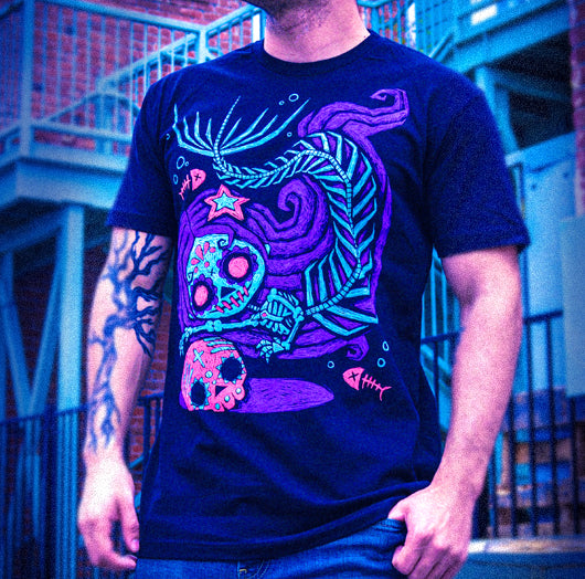 Akumu Ink goth Men Shirts, skull Men Shirts, 