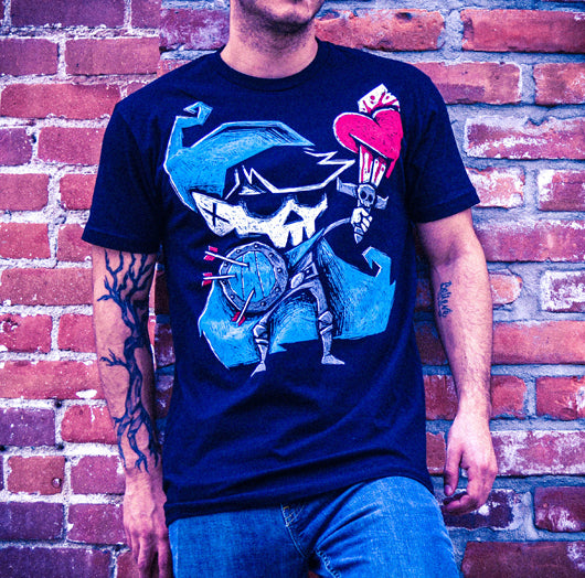 Akumu Ink goth Men Shirts, skull Men Shirts, 