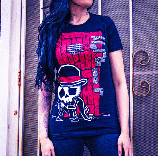 Akumu Ink goth Women Shirts, skull Women Shirts, 