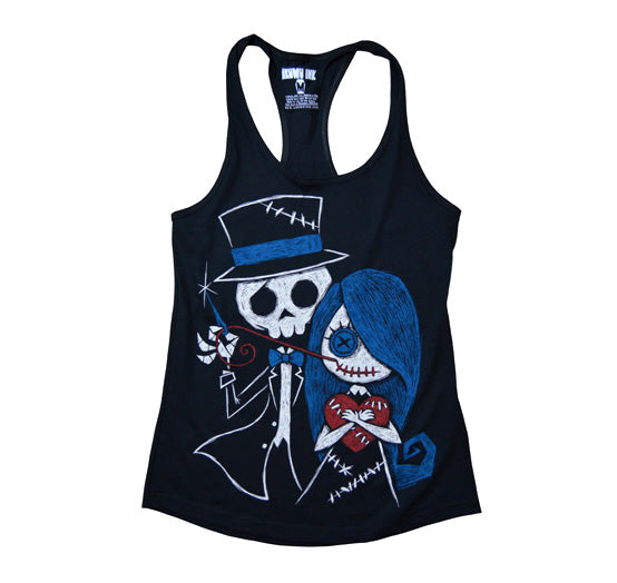Akumu Ink Stitch Me A Smile Women Tanktop, Women Shirts, Akumu ink, goth, emo