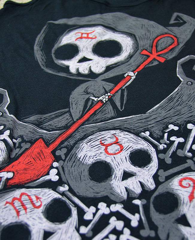 Infernal River Women Long Sleeve Tshirt, Women Shirts, Akumu ink, goth, emo