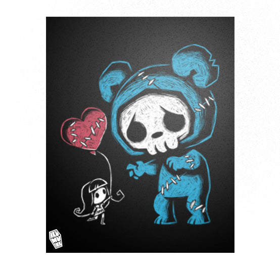 Akumu Ink art, goth art, skull art, 