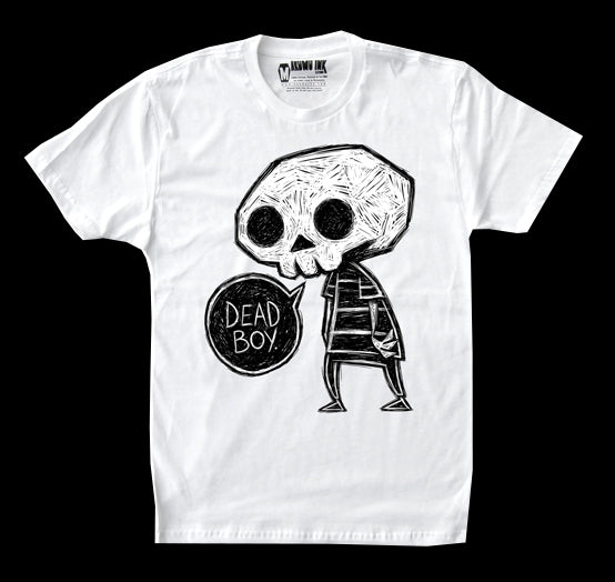 Dead Boy Men White Tshirt, Men Shirts, Akumu ink, goth, emo