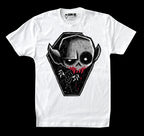 Blood Thirst Men White Tshirt, Men Shirts, Akumu ink, goth, emo