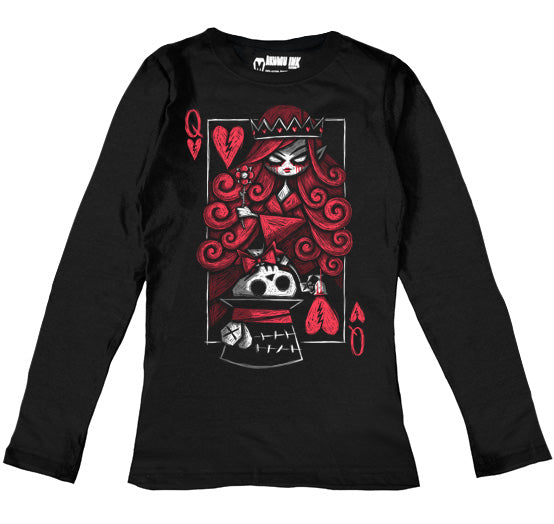 The Upside Down: Hatter Women Long Sleeve Tshirt, Women Shirts, Akumu ink, goth, emo