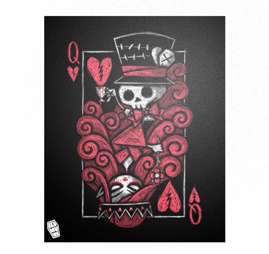 Akumu Ink art, goth art, skull art, 