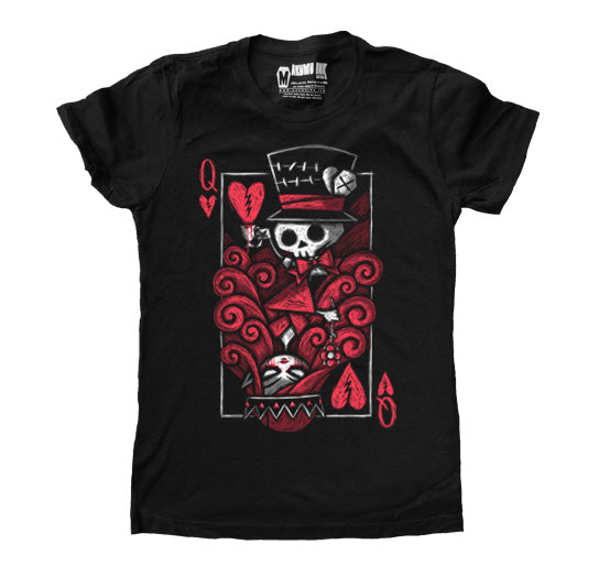 Akumu Ink The Upside Down: Queen Women Tshirt, Women Shirts, Akumu ink, goth, emo