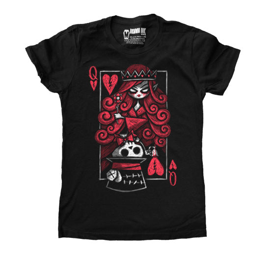 Akumu Ink The Upside Down: Hatter Women Tshirt, Women Shirts, Akumu ink, goth, emo