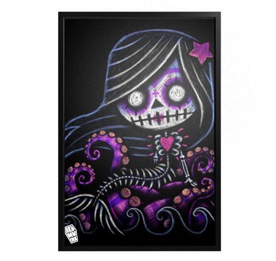 Akumu Ink art, goth art, skull art, 