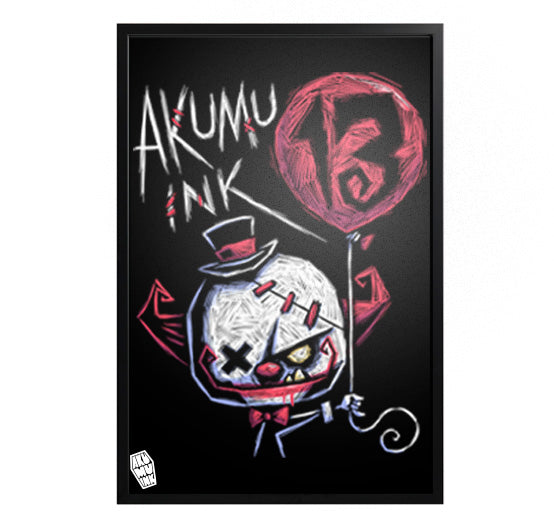Akumu Ink art, goth art, skull art, 