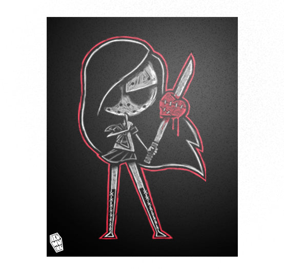 Akumu Ink art, goth art, skull art, 