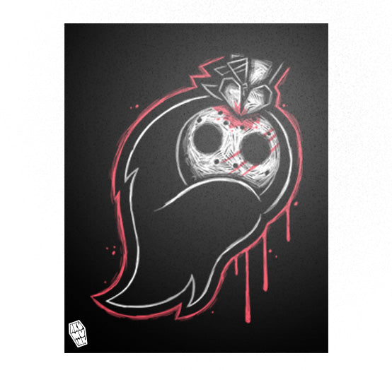 Akumu Ink art, goth art, skull art, 
