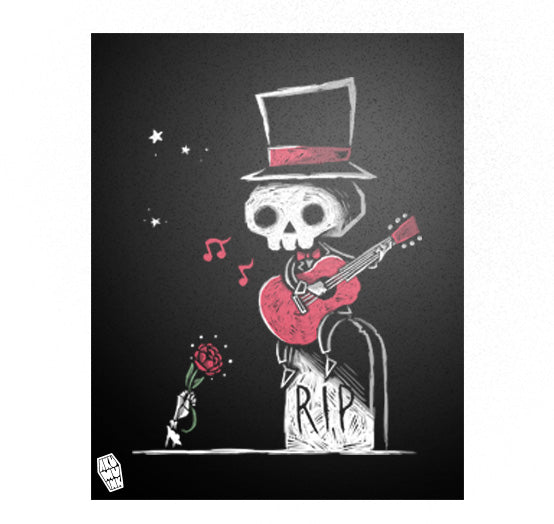 Akumu Ink art, goth art, skull art, 