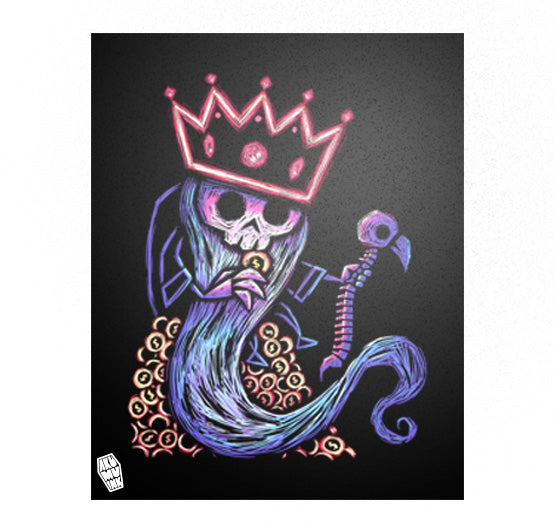 Akumu Ink art, goth art, skull art, 