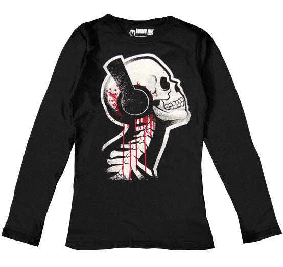 Tone Death Women Long Sleeve Tshirt, Women Shirts, Akumu ink, goth, emo