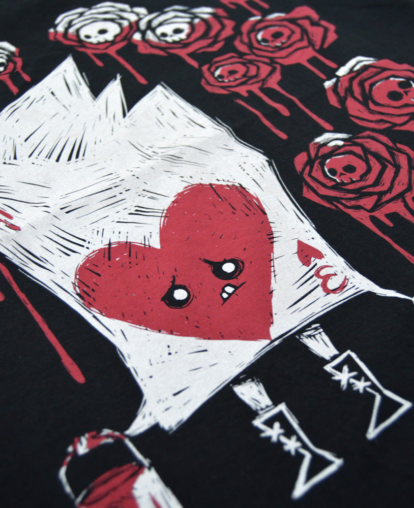Akumu Ink Painting The Roses With Blood Women Tshirt, Women Shirts, Akumu ink, goth, emo